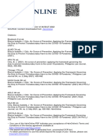 An Ounce of Prevention Applying The Framework Governing The Duty To Prevent Transboundary Harm To The COVID-19