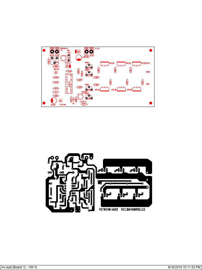 500w Inverter PCB Layout | PDF
