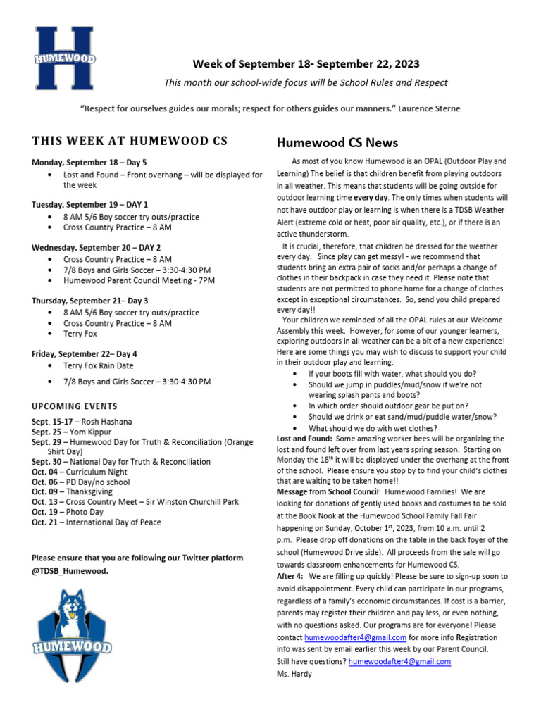 Howler Humewood School | PDF
