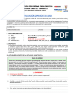 Evaluación Diagnóstica 2021: Institución Educativa Emblemática Antenor Orrego Espinoza