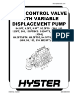 Main Control Valve With Variable Displacement Pump
