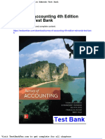 Survey of Accounting 4th Edition Edmonds Test Bank