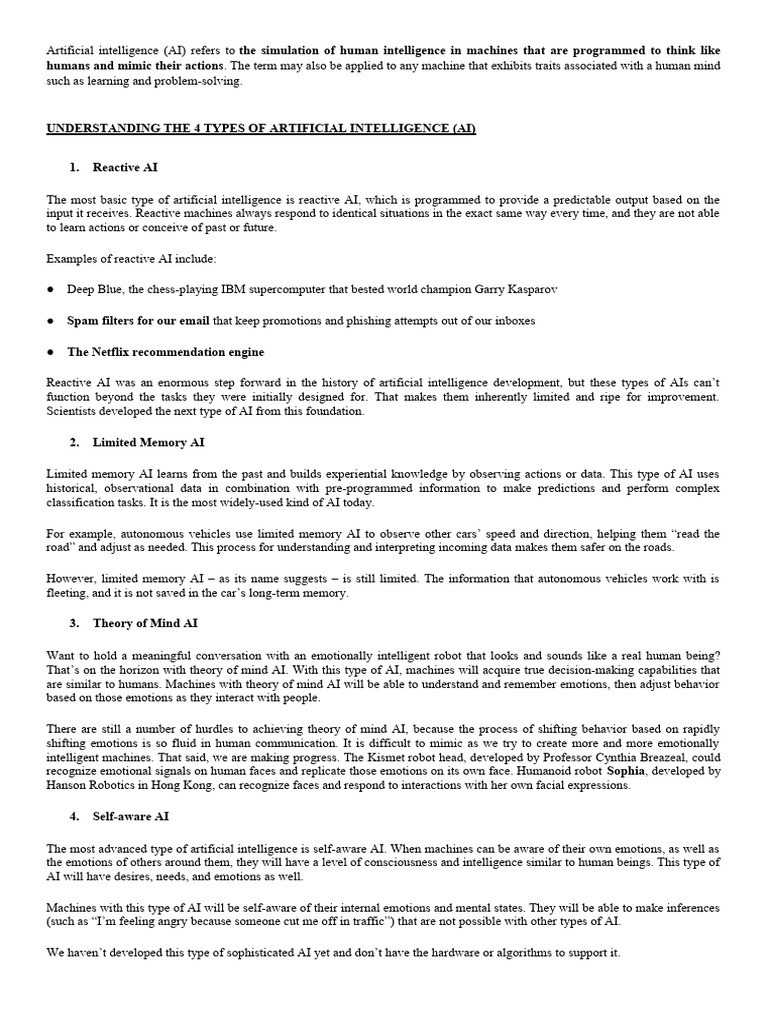 Unit 3 basics of ai pdf artificial intelligence intelligence ai