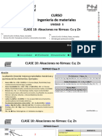CLASE 10, Aleaciones No Ferreas Cu y ZN