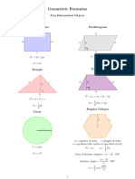 Math Resources Geometry Formulas