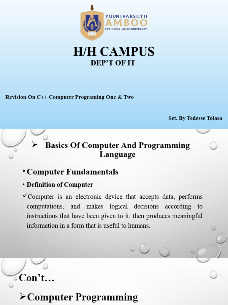 Ambo University | PDF