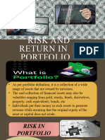 Risk and Return in Portfolio
