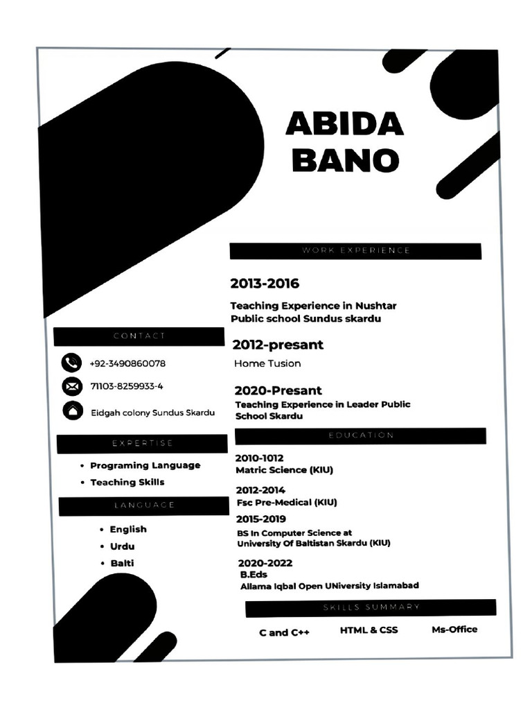 Cv pdf