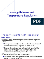 Lec # 6 Energy Balance and Temperature Regulation