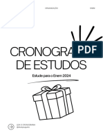 Cronograma de Estudos para o Enem 2024