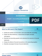 ACCOUNTING IWeek 1Dr. E. Esra BİLGİÇChapter 1 Accounting and Business Environment