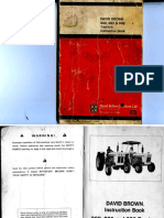 David Brown 990 995 996 Tractors Instruction Book