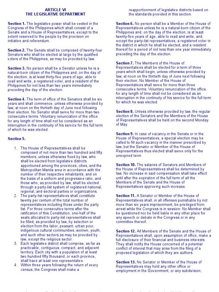 Article Vi | PDF | United States House Of Representatives | United ...