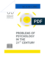 Problems of Psychology in The 21st Century, Vol. 17-1, 2023