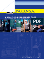 Catalogo Lincoln Ferreteria 2016