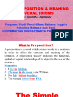 Advance Writing - Preposition - Meaning - Veral Idioms