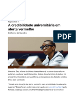 Guilherme de Carvalho - A Credibilidade Universitária em Alerta Vermelho Gazeta Do Povo