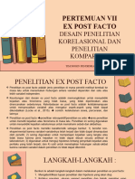 Metode Penelitian Pertemuan Vii Kelas Reguler - Desain Penelitian Korelasional - Penelitian Komparatif