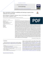 Zondervan Et Al. - 2020 - New Constraints On Bedrock Erodibility and Landscape Response Times Upstream of An Active Fault