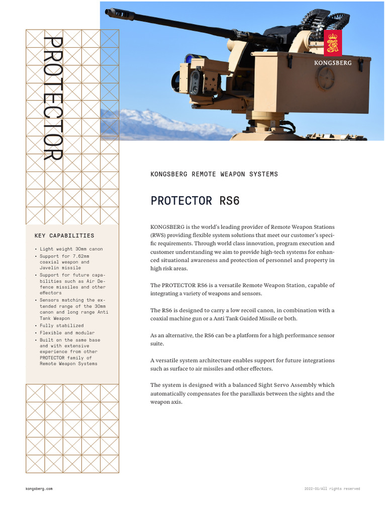Protector-Rs6-26 01 22 | PDF | Tanks | Military Technology