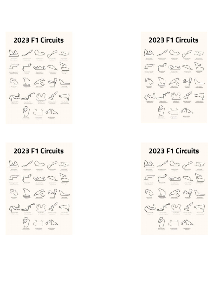 Formula 1 Tracks | PDF
