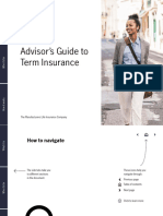 Manulife Insurance Term Insurance Advisor Guide Mk1464e