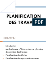 Module 4- PLANIFICATION DES TRAVAUX