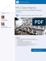 ECA HPLC Data Integrity Live Online