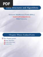 Chapter 3 - Linked Lists