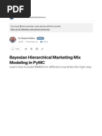 Bayesian Hierarchical Marketing Mix Modeling in PyMC - by Dr. Robert Kübler - Ju