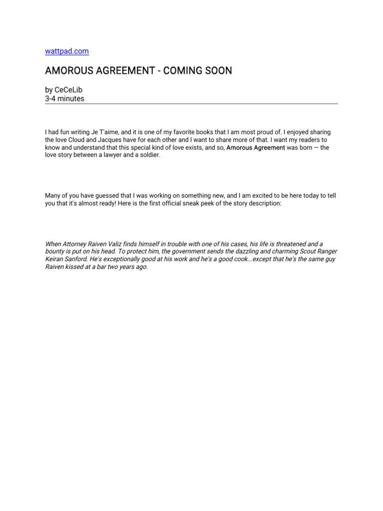 C.C Amorous-Agreement Completed | PDF