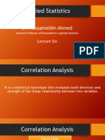 Lecture 5 - Correlation and Regression Analysis