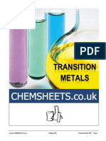 Chemsheets A2 1027 (Transition Metals)