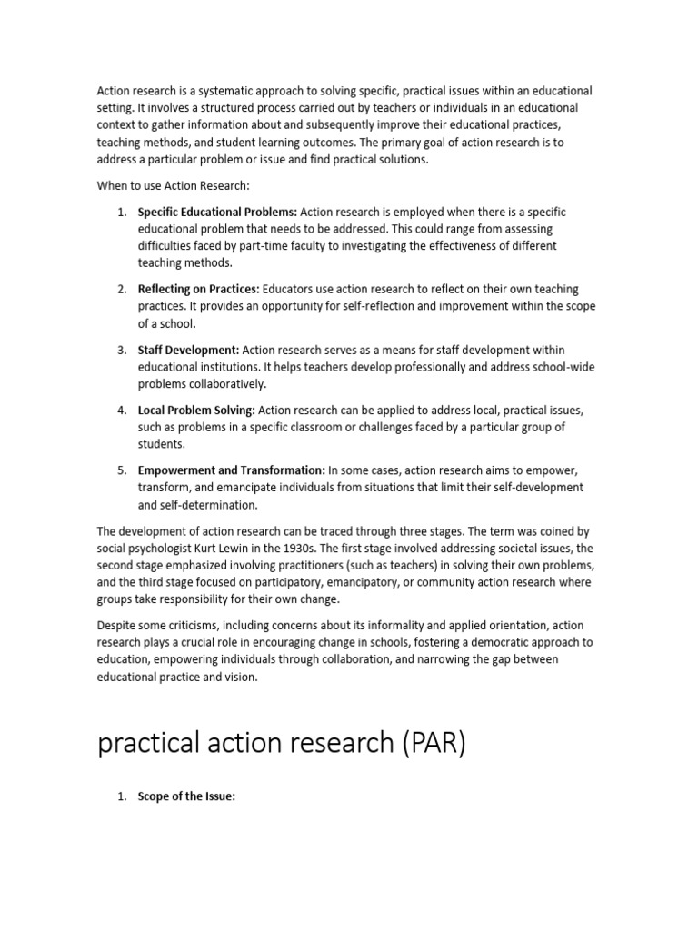 Action Research PDF