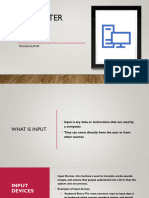 Input and Output Devices Week 4 2