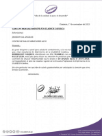 Carta #0026-2023-Dir-Epe-Fcs-Uladech Catolica: "Año de La Unidad, La Paz y El Desarrollo"