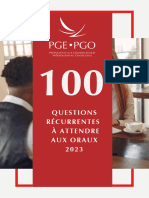 Livret 100 Questions Oraux 2023