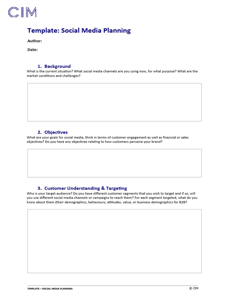 Cim Template Social Media Planning v13 TT PDF Popular Culture