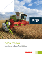 Lexion 780 740 Information - Basic Field Settings Data