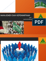 Keorganisasian Dan Kepemimpinan Mansyur