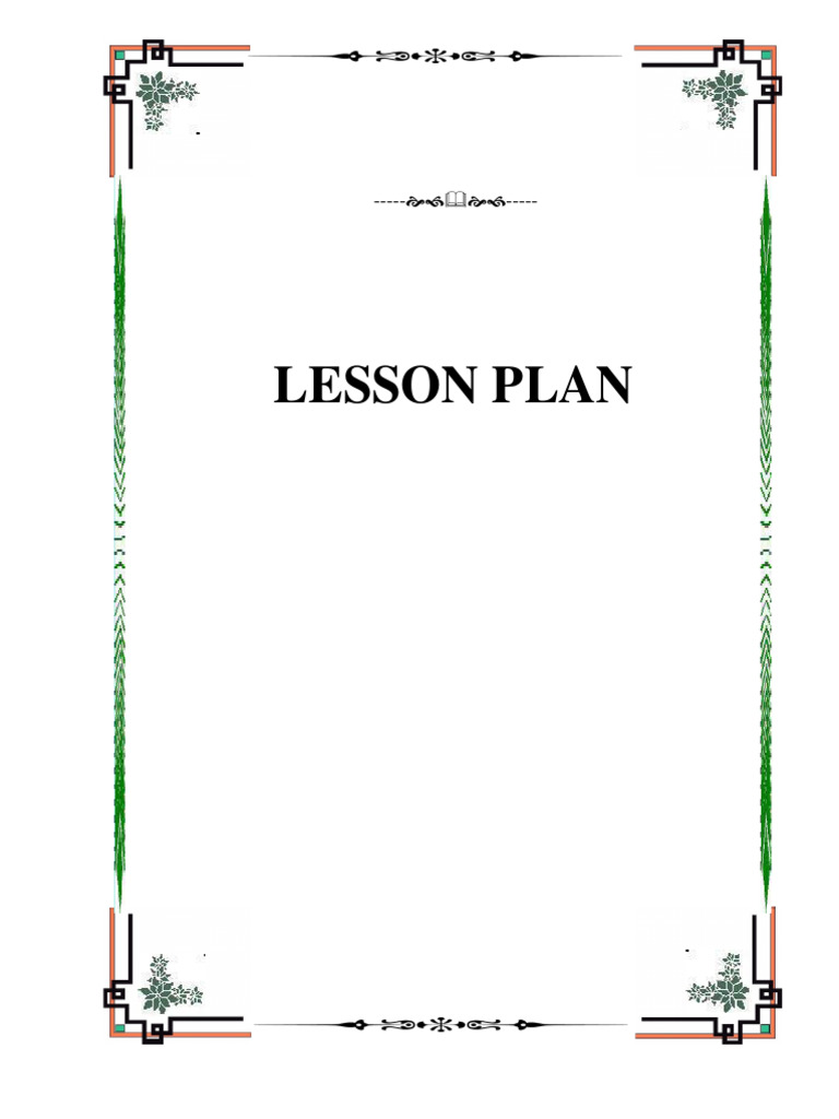 Lesson Plan Speaking Pdf Adjective Brainstorming