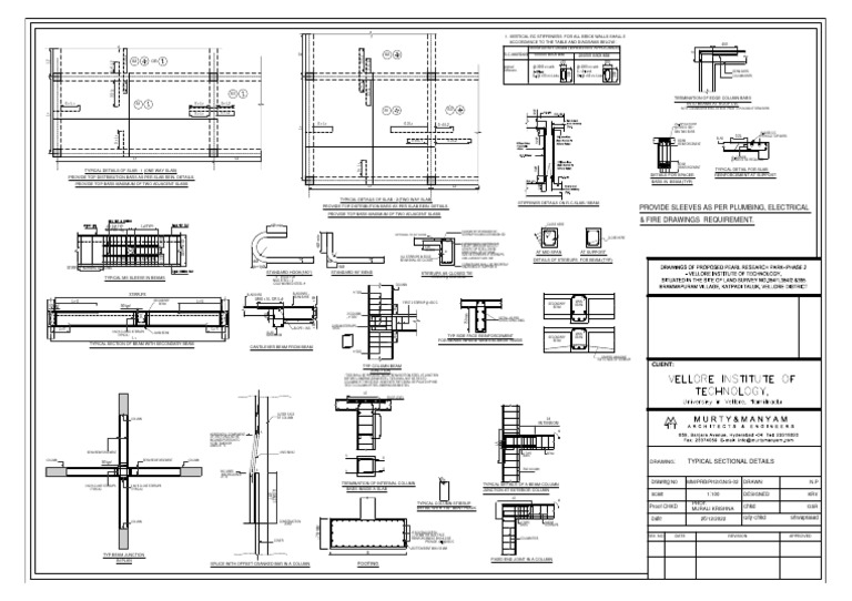 Typical Sectional Details of Beams | PDF | Building | Real Estate