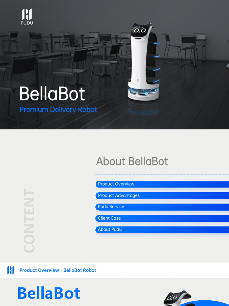 BellaBot: Premium Delivery Robot Overview | PDF | Robot | Robotics