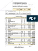 Soporte de Formato de Determinación de Costos Del Proyecto