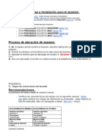 Proceso de Descarga e Instalación para El Examen