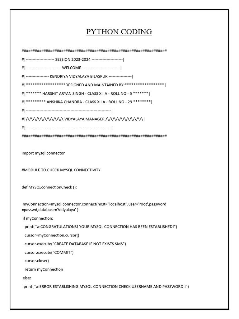 Python Coding | PDF