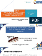 Capacitacion de Complicaciones en La Transfusion de Hemoderivados