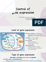 4.3 Control of Gene Expression