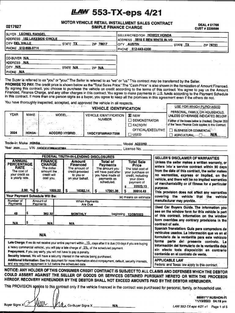 Contract | PDF