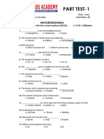 SST Class 6 Part Test-1